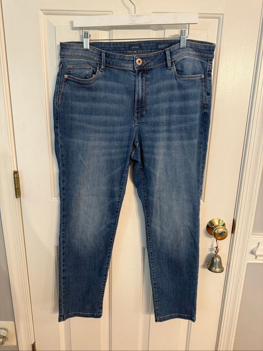 J. Jill Denim Authentic Fit Slim Ankle Jeans sz 14 Euc